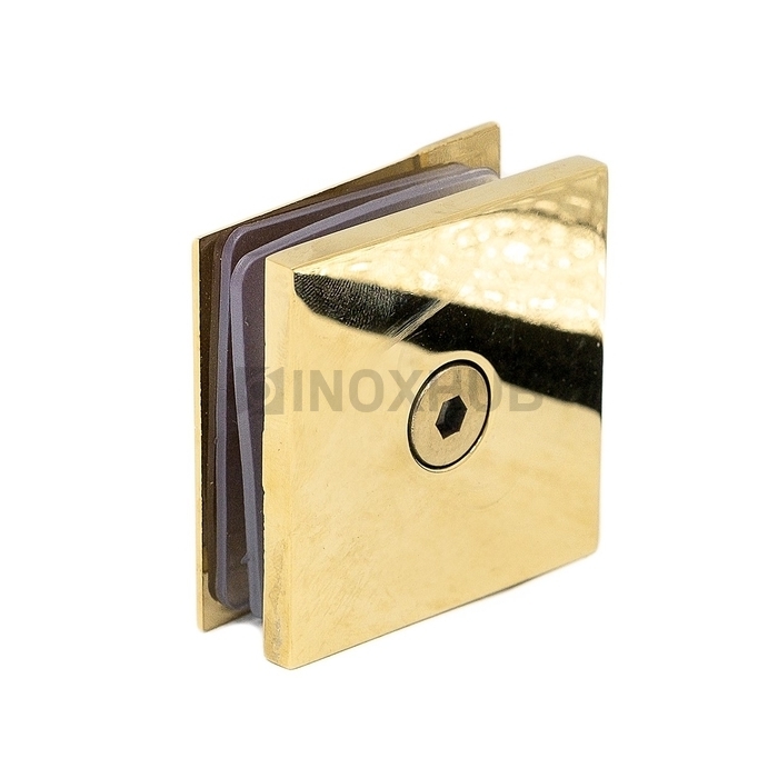 Коннектор (721-1 Gold) стекло-стена 1 отверстие под Золото