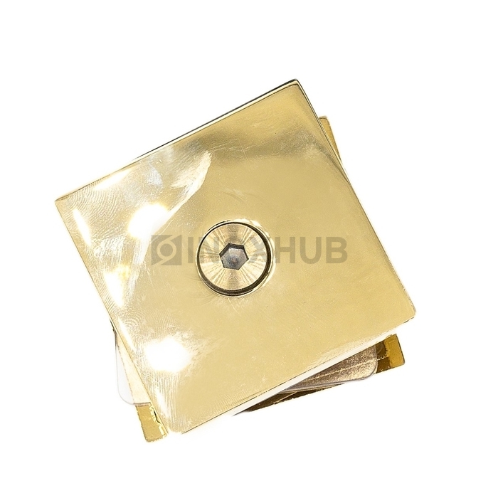 Коннектор (721-1 Gold) стекло-стена, 1 отверстие, под Золото