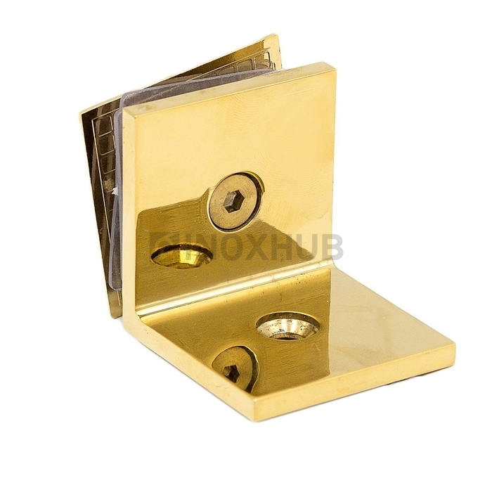 Коннектор L-обр. (722 Gold) стекло-стена, под Золото