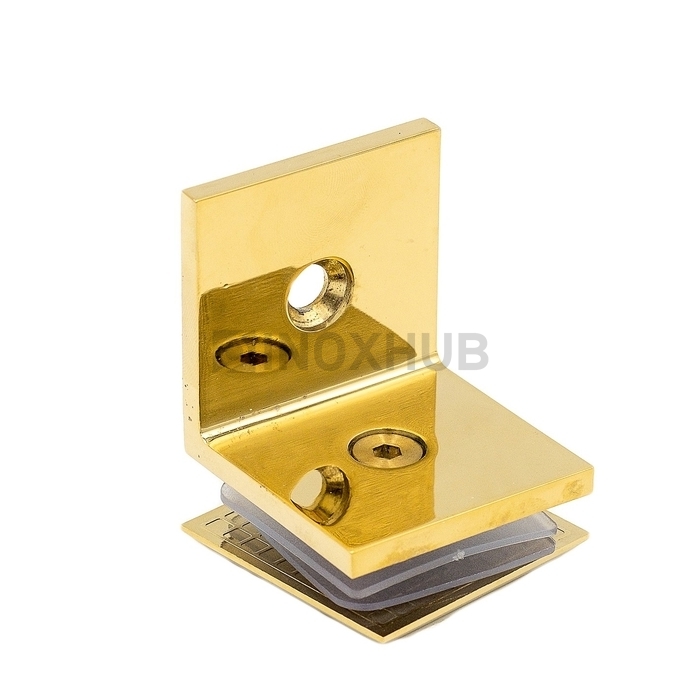 Коннектор L-обр. (722 Gold) стекло-стена под Золото