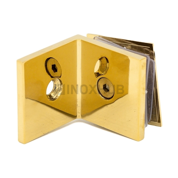 Коннектор L-обр. (722 Gold) стекло-стена, под Золото