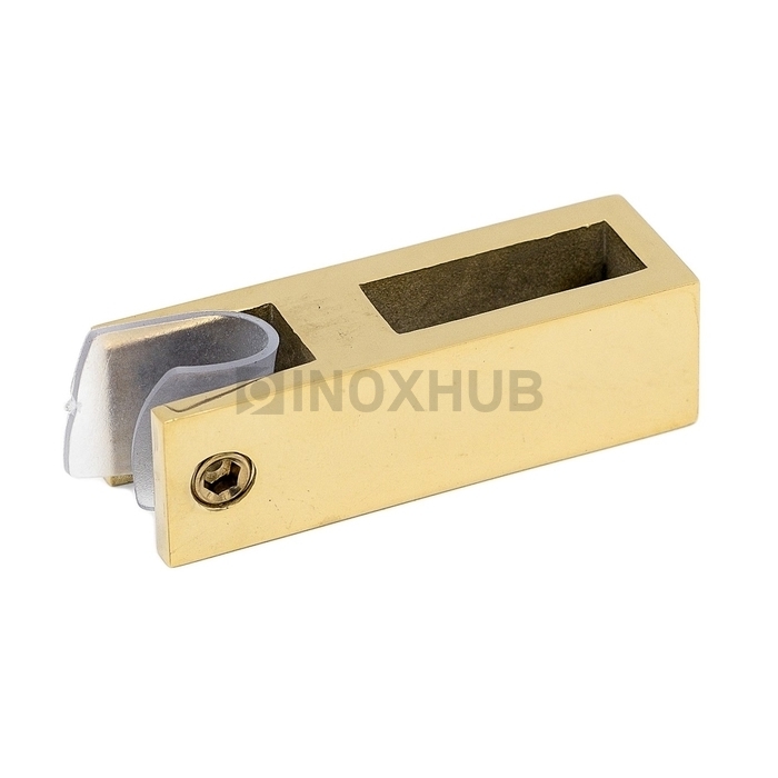 Держатель стекла (345 Gold) вертикальный, штанга 30×10 мм, под Золото