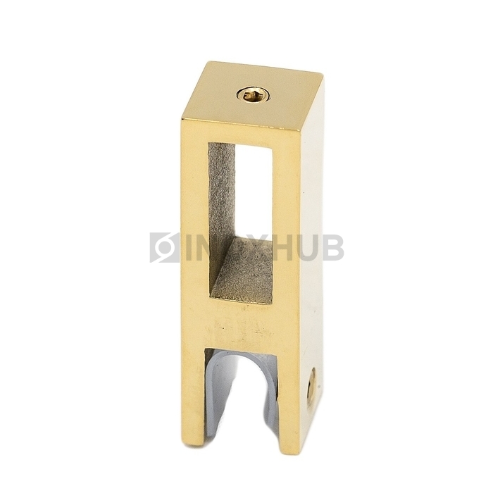 Держатель стекла (345 Gold) вертикальный штанга 30×10 мм под Золото