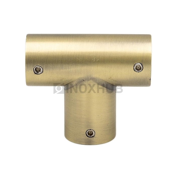 Соединитель-тройник (902 Bronze) штанги Ø19 мм, под Бронзу
