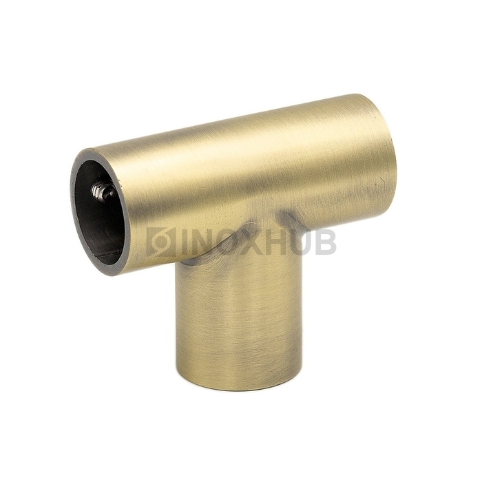 Соединитель-тройник (902 Bronze) штанги Ø19 мм, под Бронзу