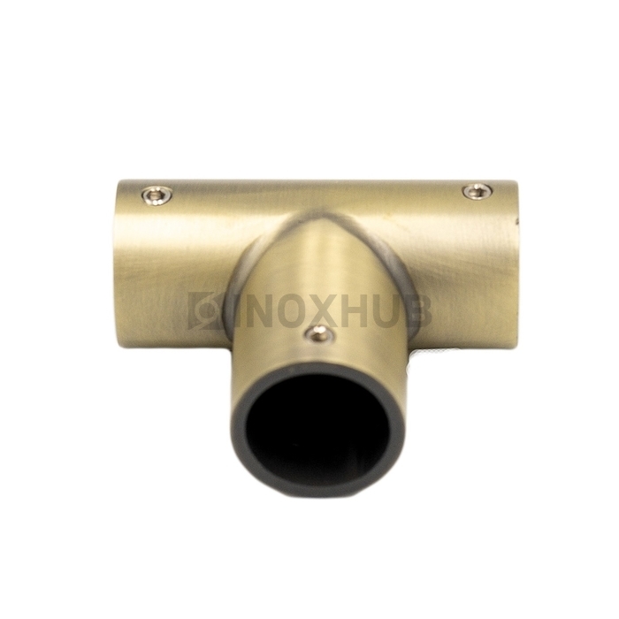 Соединитель-тройник (902 Bronze) штанги Ø19 мм под Бронзу