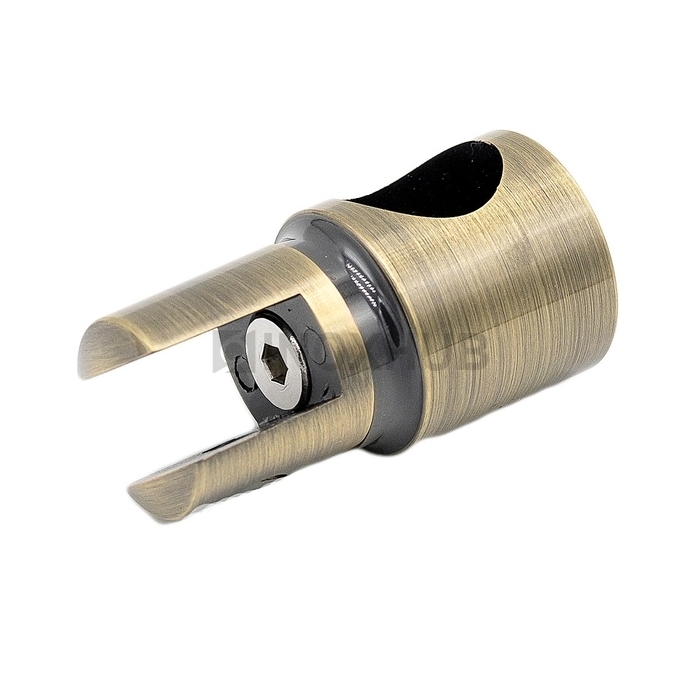 Держатель стекла (914А Bronze) торцевой, штанга Ø19 мм, под Бронзу