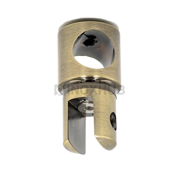 Держатель стекла (914 Bronze) сквозной штанга Ø19 мм под Бронзу