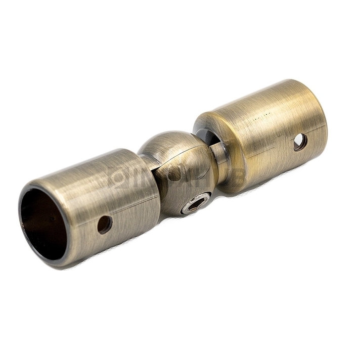 Соединитель штанги (915 Bronze) произвольный угол штанга Ø19 мм под Бронзу