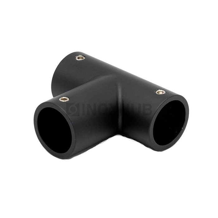 Соединитель-тройник (902 BLC) штанга Ø19 мм Черный мат