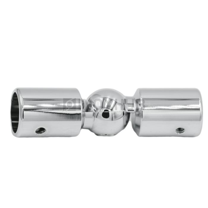 Соединитель штанги (915 PC) произвольный угол, штанга Ø19 мм, полированный хром