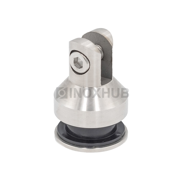 Точечное крепление (545а SSS) стекло-штанга без зенковки AISI 304 нерж. сталь матовая