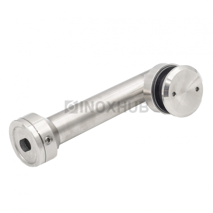 Крепление стекло-стена (205-103а SSS) без зенковки, AISI 304, нерж. сталь матовая