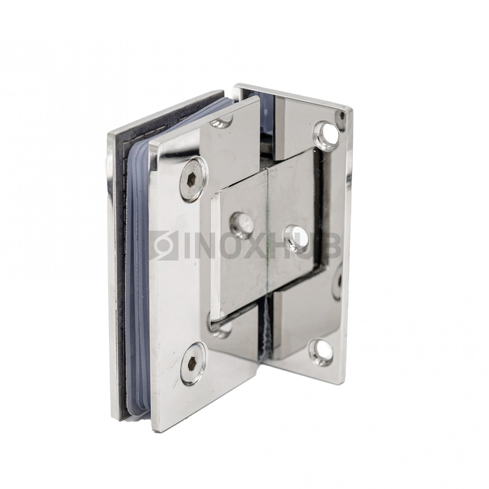 Петля (305 PSS) стена-стекло (без фаски) одностороннее крепление, нерж. сталь полированная