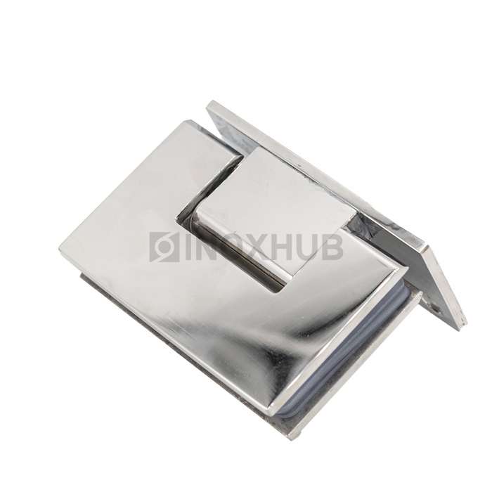 Петля (305 PSS) стена-стекло (без фаски) одностороннее крепление, нерж. сталь полированная