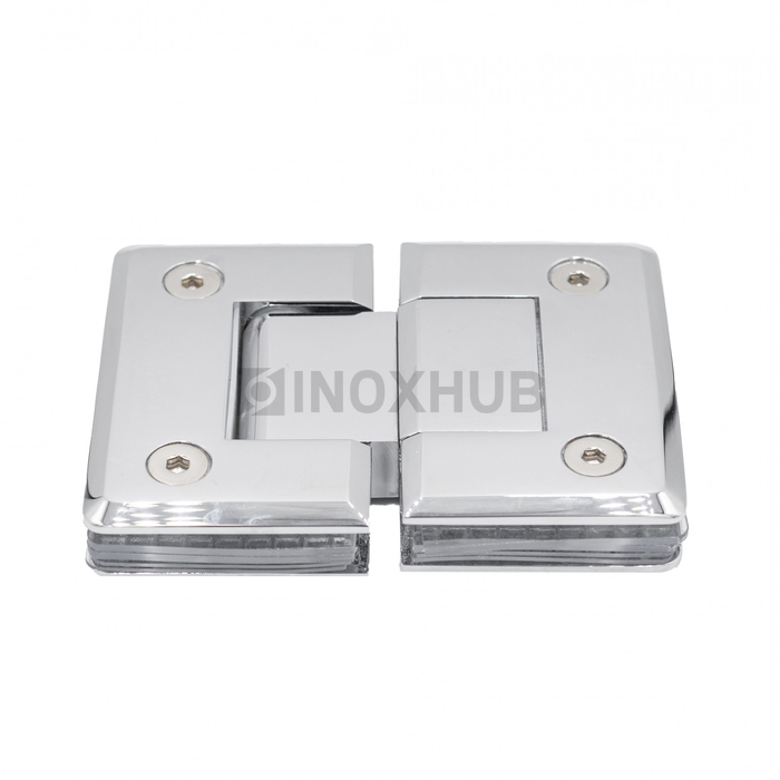 Петля (303 PBrass) стекло-стекло 180° (с фаской), латунь, полированный хром