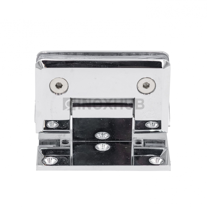 Петля (305 PBrass) стена-стекло, одностороннее крепление, (с фаской), латунь, полированный хром