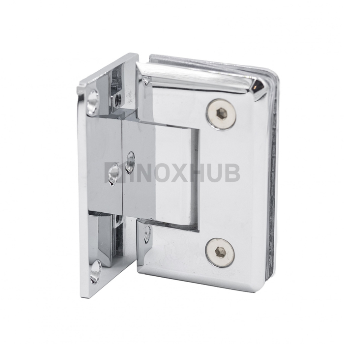 Петля (305 PBrass) стена-стекло одностороннее крепление (с фаской) латунь полированный хром