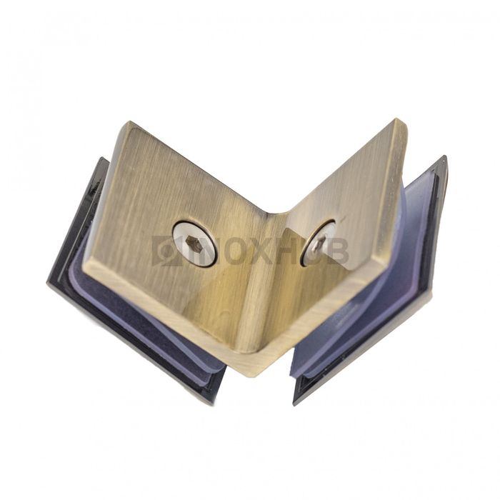 Коннектор (725 Bronze) стекло-стекло 90°, под Бронзу