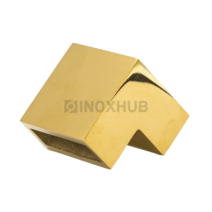 Соединитель штанги 90° (340 Gold), штанга 30×10 мм, под Золото
