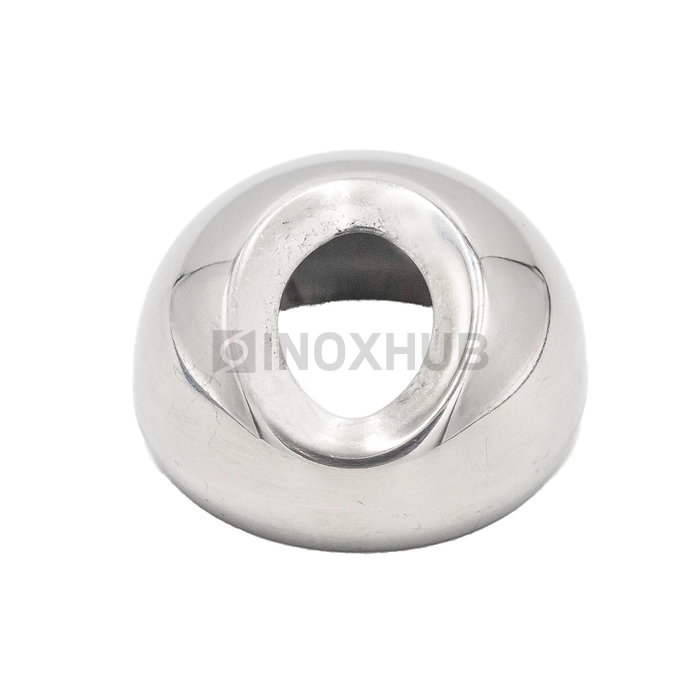 Соединение поручня со стойкой штамп. под 30° Ø42.4 мм AISI 201 GRIT 600