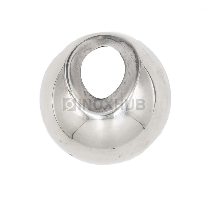 Соединение поручня со стойкой штамп. под 30°, Ø42.4 мм, AISI 201, GRIT 600