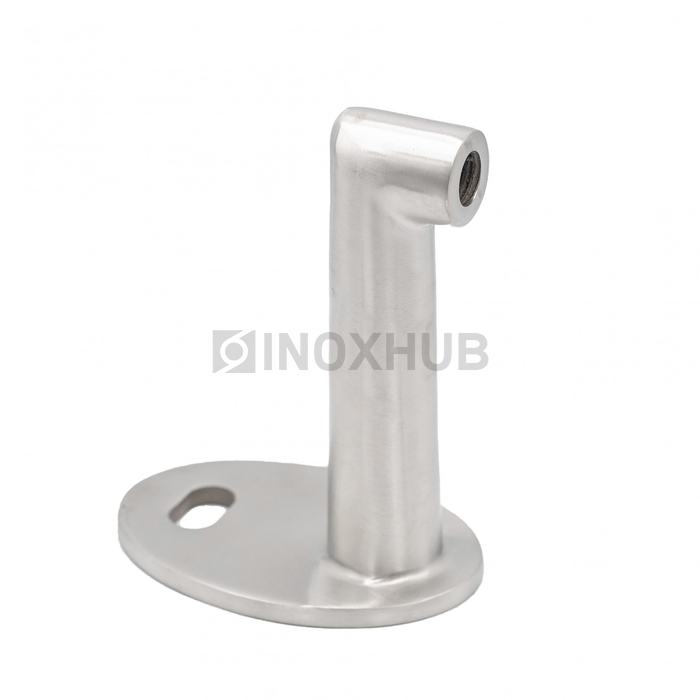 Крепление рутеля к стене вертикальное, AISI 316, GRIT 320