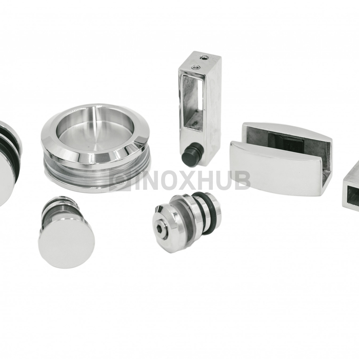 Комплект душевой (400 PSS) раздвижной системы, нерж. сталь полированная