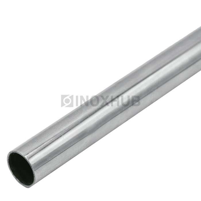 Труба круглая AISI 201 нержавеющая ASTM A554 Ø16.0×1.5×6000 мм GRIT 600