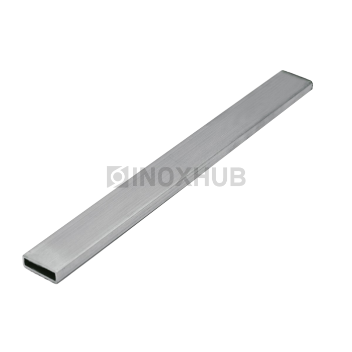 Профильная труба AISI 201 нержавеющая 50×25×1.5×6000 мм GRIT 600