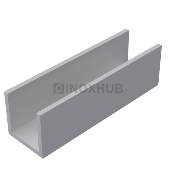 П швеллер 15 AL 15×15×15×1.5 мм кратно 3 м Анодированный алюминий