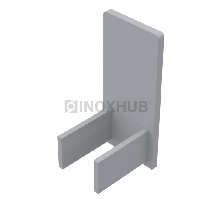 Заглушка для П швеллер 24 пластик серый