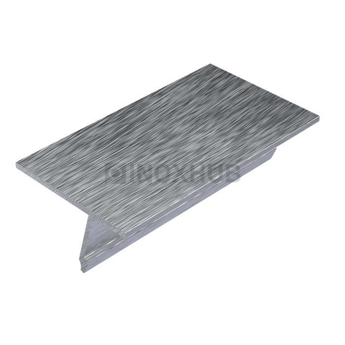 Крышка 28.5 на профиль 80/102/106 для стекла 10-12 мм L=6000 не анодированный алюминий