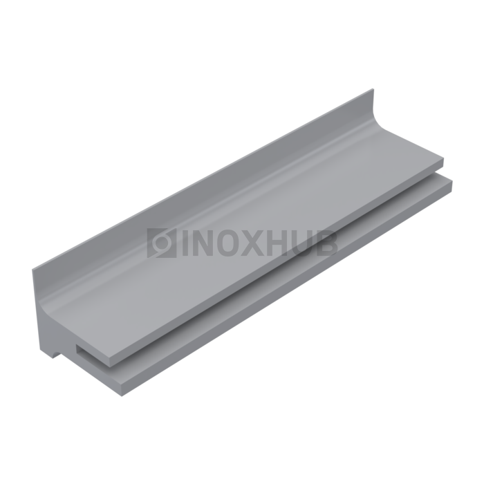 Уплотнитель 6 мм на нащельник к несущему профилю серый