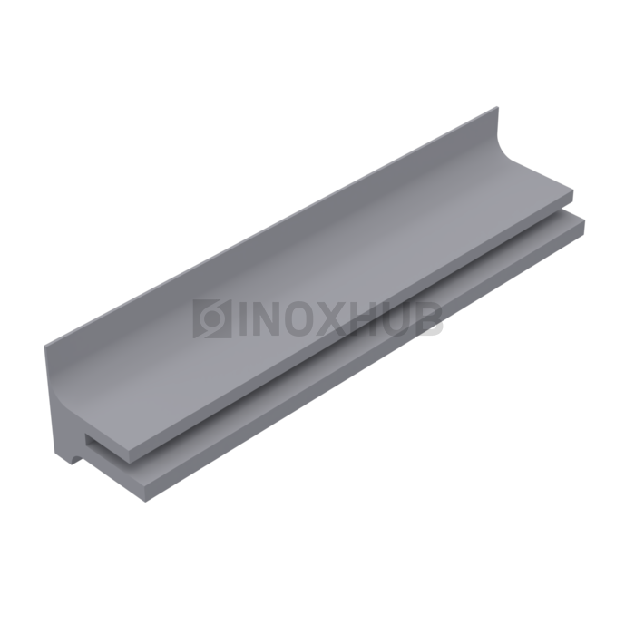 Уплотнитель 4 мм на нащельник к несущему профилю серый