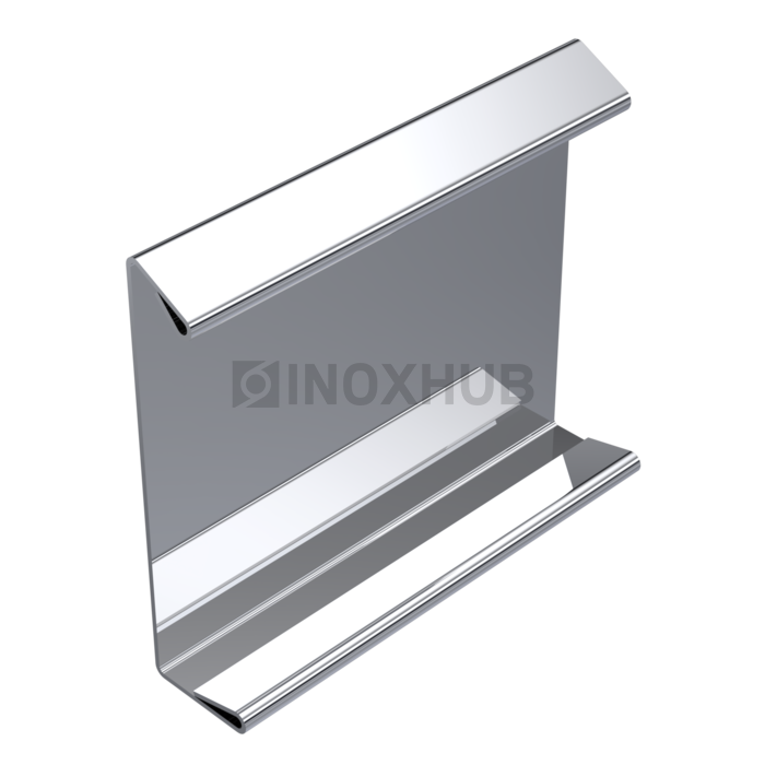 Крышка (44К PSS) профиль 44 L=3000 мм нерж. сталь полированная