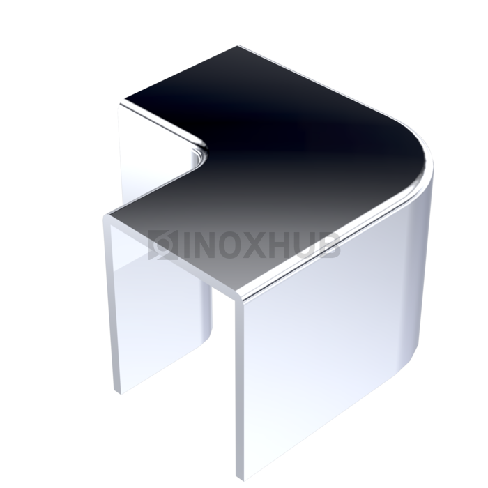 Уголок 90° (766 PC) для профиля 756 пластик хром