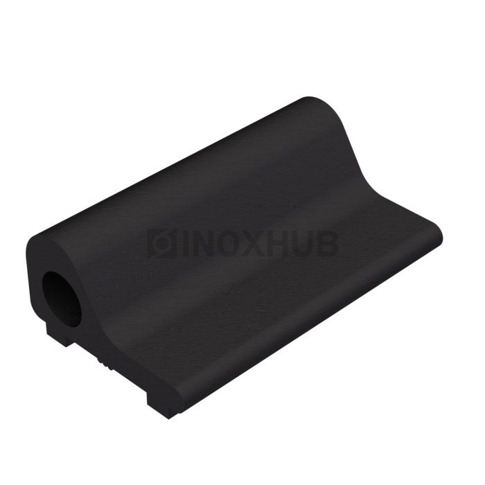 Порог для душевой (718 BLC) L=2000 алюминий RAL Черный мат