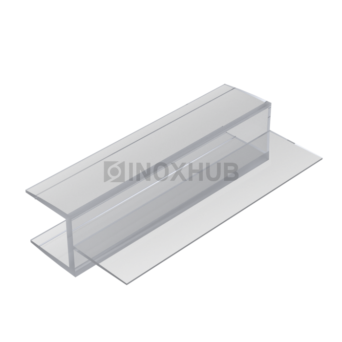 Профиль (205-10) L=2200 стекло 10.0 мм ПВХ прозрачный