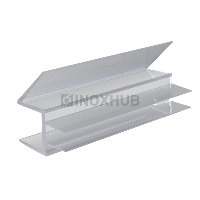 Профиль (206-10) нижний L=2200 стекло 10.0 мм