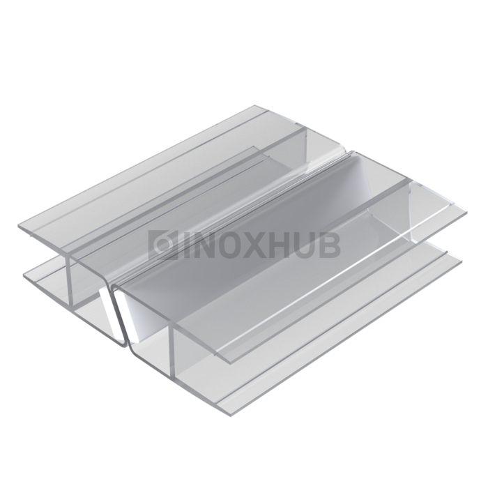 Профиль (208-8) магнит белый 135º L=2200 (1компл/2 шт) стекло 8.0 мм 