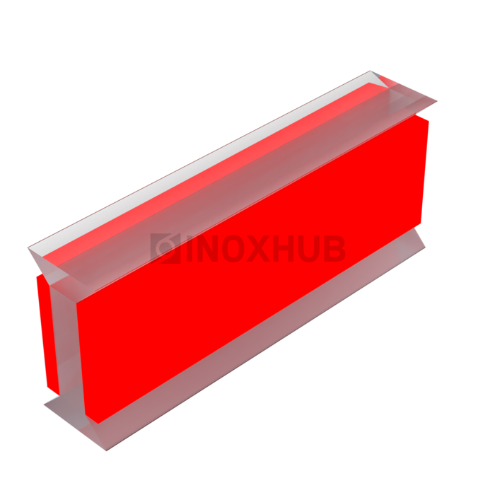 Профиль (220-10) межстекольный самоклеящийся L=3000 стекло 10.0 мм ПВХ прозрачный