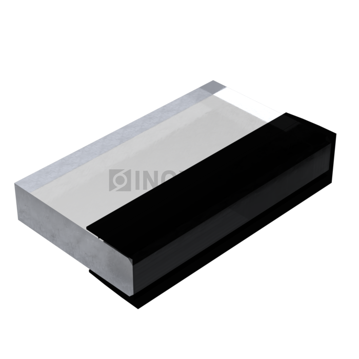 Профиль (211-8 BLC) без уса L=2200 стекло 8.0 мм ПВХ Черный мат