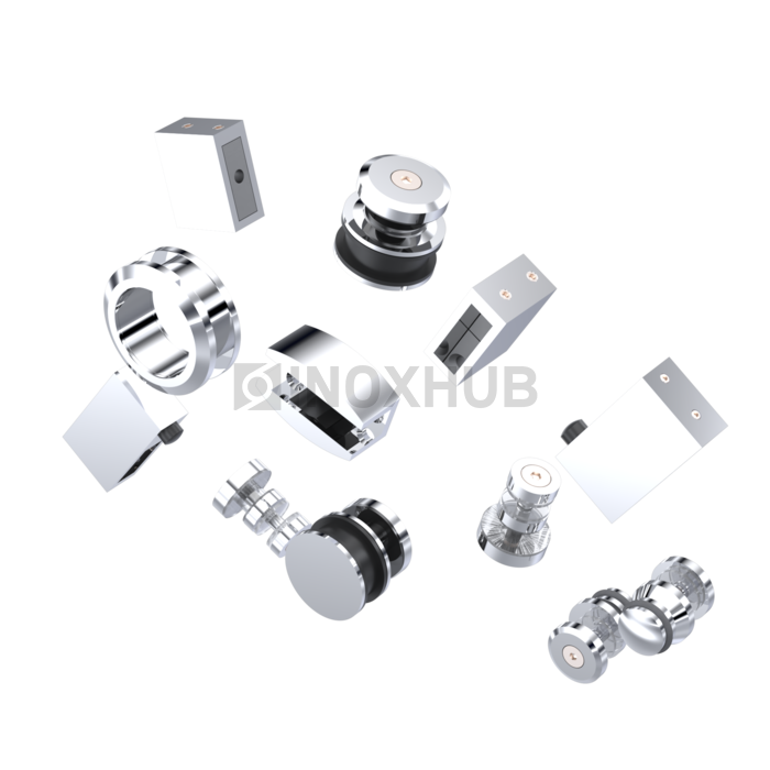 Комплект душевой (400 PC) раздвижной системы цинк полированный хром