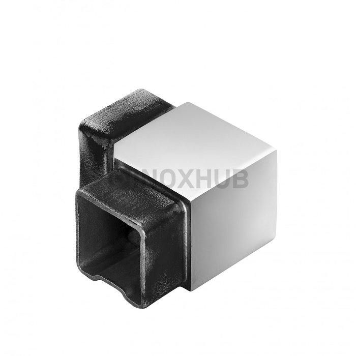 Отвод литой со вставками, 40×40 мм, AISI 304, GRIT 600