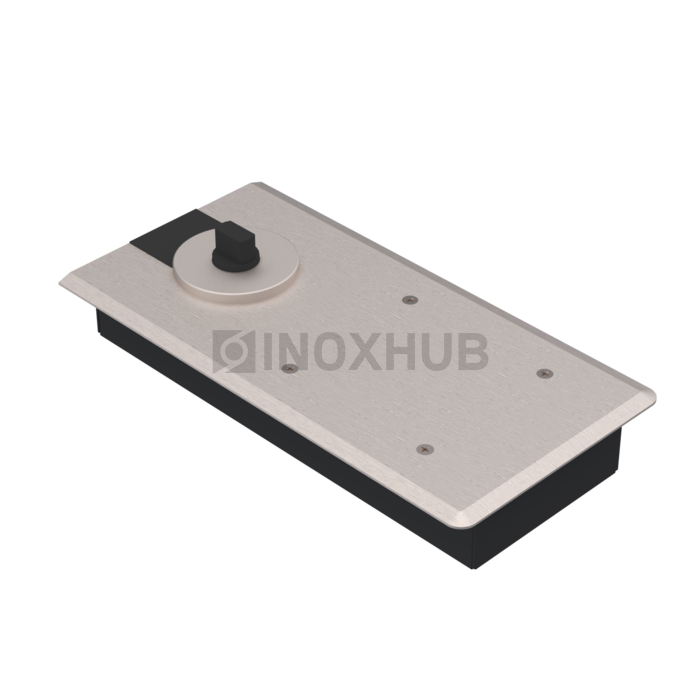 Доводчик (86 SSS) EN1 макс открывание 116° фиксация 90° дверь 700-900 мм до 80 кг нерж. сталь матовая