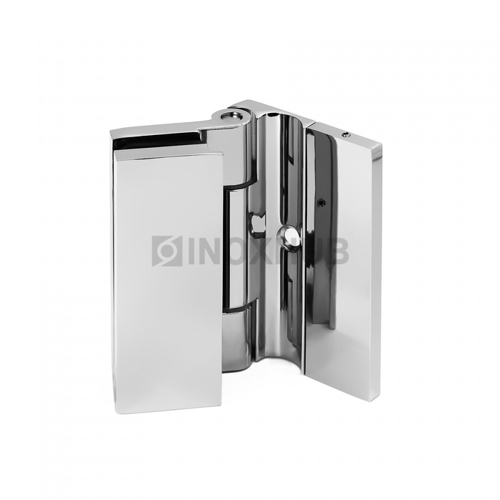 Петля (516 PC) стена-стекло, без реза уплотнителя, с декоративными крышками, полированный хром