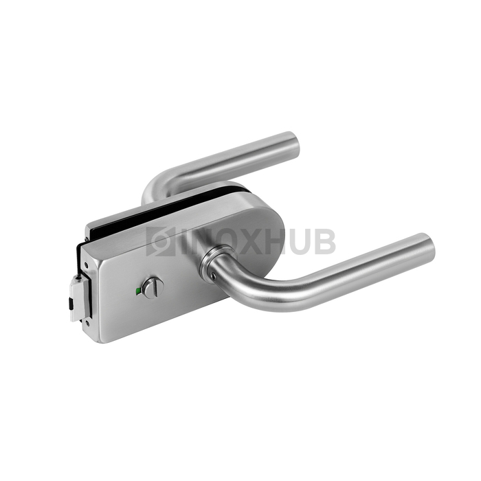 Защелка сантех. (84-1 SSS) с индикатором с притвором с отв. частью на стену нерж. сталь матовая