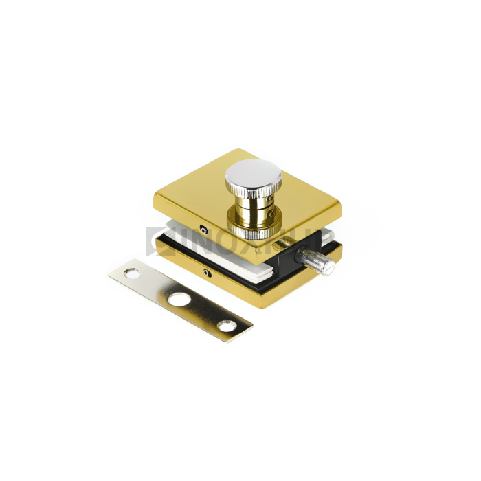 Защелка (032 Gold) с ответной частью на стену под Золото