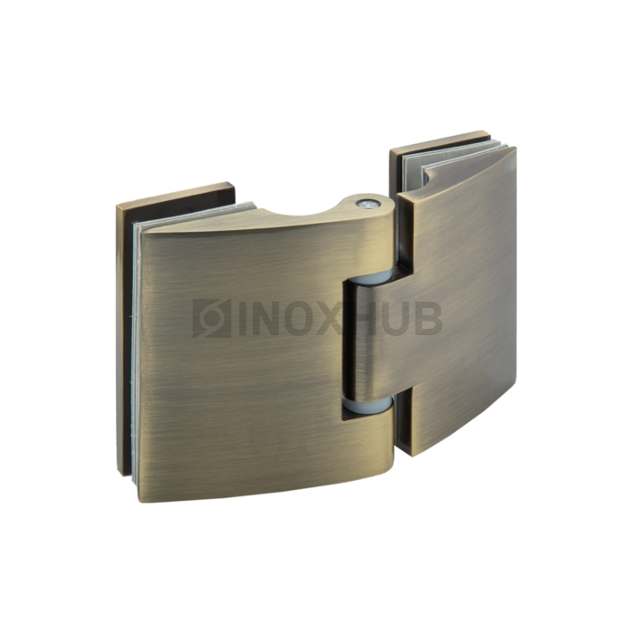 Петля (512 Bronze) стекло-стекло открывание наружу под Бронзу